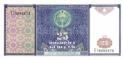 Üzbegisztán 1994 1S, 3S, 5S T:I + 10S, 25S T:II+