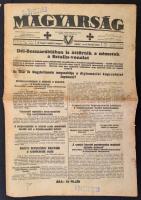cca 1940-1941 a Magyarság nemzetiszocialista napilap 20 lapszáma, aktuális hírekkel