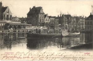 Leiden, Galgewater / canal, ship