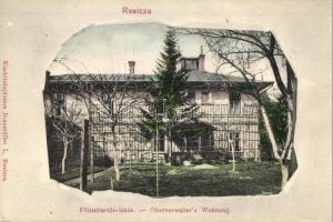 Resica, Resita; Főtiszttartói lakás. Braumüller L. kiadása / Oberverwalters Wohnung / Superintendents Apartment