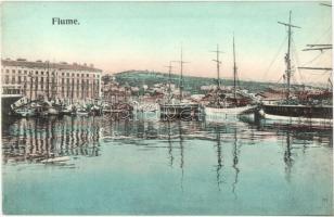 Fiume, Rijeka; port view with ships