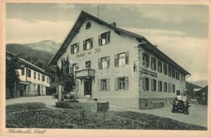 Schattwald, Tirol, Gasthof zur Post / inn, automobile (EK)