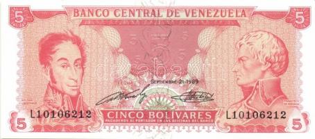 Venezuela 1985-1989. 1B, 2B, 5B, 10B(2klf), 20B, 50B, 100B T:I