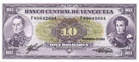 Venezuela 1985-1989. 1B, 2B, 5B, 10B(2klf), 20B, 50B, 100B T:I