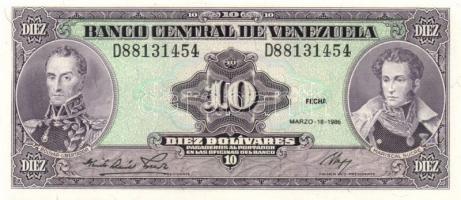 Venezuela 1985-1989. 1B, 2B, 5B, 10B(2klf), 20B, 50B, 100B T:I