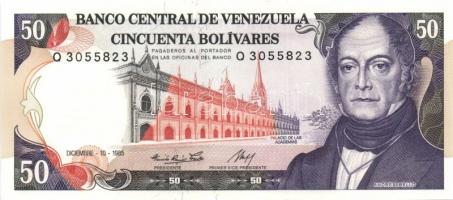 Venezuela 1985-1989. 1B, 2B, 5B, 10B(2klf), 20B, 50B, 100B T:I