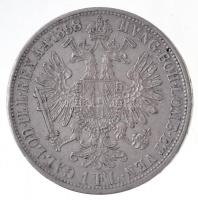 Ausztria 1858A 1Fl Ag Ferenc József T:1-,2 Austria 1858A 1 Florin Ag Franz Joseph C:AU,XF Krause KM#2219