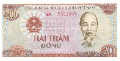 Vietnam 1987-88. 200D, 500D, 1000D, 2000D, 5000D komplett sor! T:I, I- (5000D) saroktörés, II+ (2000D) Csak egyszer hajtva!