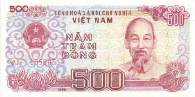 Vietnam 1987-88. 200D, 500D, 1000D, 2000D, 5000D komplett sor! T:I, I- (5000D) saroktörés, II+ (2000...