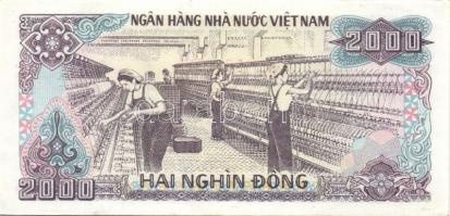 Vietnam 1987-88. 200D, 500D, 1000D, 2000D, 5000D komplett sor! T:I, I- (5000D) saroktörés, II+ (2000...