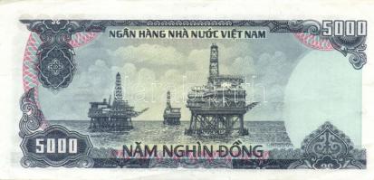 Vietnam 1987-88. 200D, 500D, 1000D, 2000D, 5000D komplett sor! T:I, I- (5000D) saroktörés, II+ (2000...