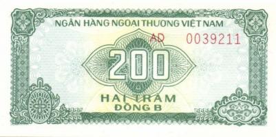 Vietnam/kereskedelmi váltó 1987. 10D, 50D, 100D, 200D, 500D, 5000D egy kivételével teljes sor! T:I,I...