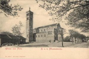 Pola, Pula; Cs. és kir. haditengerészeti templom / K.u.K. Marinekirche, Kriegsmarine / K.u.k. Navy church. No. 8426. a. Alois Beer