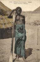 Senegal, Jeune FEmme Cérére / African folklore, nude woman (EK)