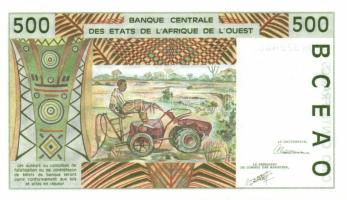 Nyugat-Afrikai Államok/Elefántcsontpart 1991. 500Fr Sign.22 T:I