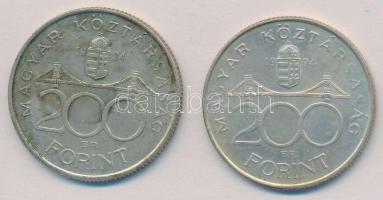 1994. 200Ft Ag "Deák" (2x) T:2