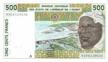 Nyugat-Afrikai Államok/Elefántcsontpart 1991. 500Fr Sign.22 T:I