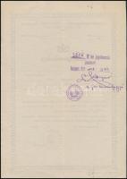 1936 Bp., iparigazolvány női szabó részére