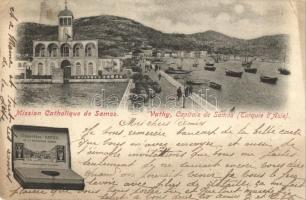 Samos, Quay of Vathy, Mission Catholique (EK)
