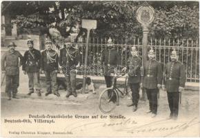 Villerupt, German-French border, soldiers, bicycle