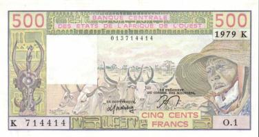 Nyugat-Afrikai Államok/Szenegál 1979. 500Fr Sign.12 T:I