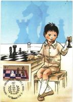 15 db MODERN érdekes sakkos képeslap / 15 modern interesting postcards about chess