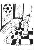 7 db MODERN érdekes sakkos képeslap / 7 modern interesting postcards about chess