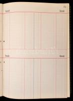 1907 a Wendt Testvérek kereskedelmi, pénzintézeti könyvek gyára és vonalazó intézet gyártotta kitölt...