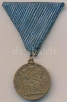 1896. "Milleniumi emlék / Ferenc József" Br emlékérem mellszalagon (29mm) T:3