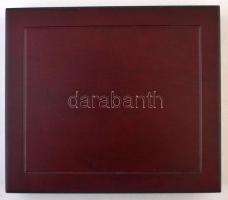 "Nagy Magyarok" emlékérem sorozathoz készült díszdoboz, 12 férőhelyes kivehető tálcával. H...