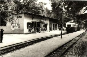 2 db MODERN úttörővasutas képeslap, közülük az egyik QSL rádiós lap / 2 modern Hungarian Pioneer mov...