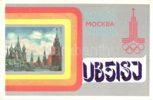 5 db MODERN olimpiai motívumlap, ebből 4 QSL rádiós lap / 5 modern Olympic Games motive postcards am...