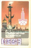 5 db MODERN olimpiai motívumlap, ebből 4 QSL rádiós lap / 5 modern Olympic Games motive postcards am...