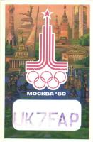 5 db MODERN olimpiai motívumlap, ebből 4 QSL rádiós lap / 5 modern Olympic Games motive postcards am...