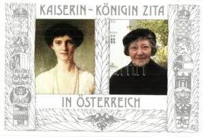 1982 Kaiserin-Königin Zita in Österreich / young and old Zita of Bourbon-Parma s: Alexander Sixtus v. Reden - modern postcard