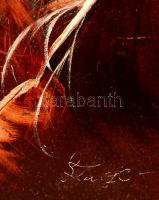 Szász Endre (1926-2003): Férfi fej. Olaj, farost, jelzett, keretben, kopás nyomokkal, 34×30 cm