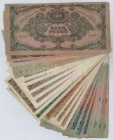 24db-os vegyes magyar pengő bankjegy tétel T:III,III-