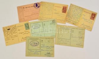 Vegyes papírrégiség tétel: I-II. vh-s tábori posta, régi fotók, bizonyítványok, képeslapok, levelek, illeték, számlák, elemi népiskolai értesítő