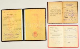 Vegyes papírrégiség tétel: I-II. vh-s tábori posta, régi fotók, bizonyítványok, képeslapok, levelek,...