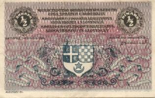 Jugoszlávia 1919. 1/2D T:II
