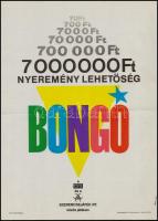 1989-1992 13 db reklám plakát, főként Szerencsejáték Rt., köztük Totó, Hatos Lottó, Bongo, Medicina&...
