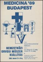 1989-1992 13 db reklám plakát, főként Szerencsejáték Rt., köztük Totó, Hatos Lottó, Bongo, Medicina&...