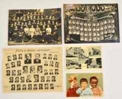 Vegyes papírrégiség tétel: régi fotók, tablóképek, I-II. vh-s tábori posta, képeslapok, levelek, biz...