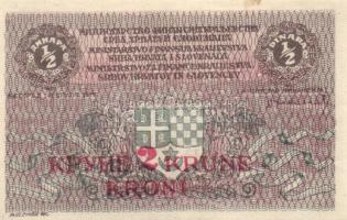 Jugoszlávia 1919. 1/2D 2K fny-sal 2klf variáns + 1D 4K fny-sal T:I (1x),II (2x)