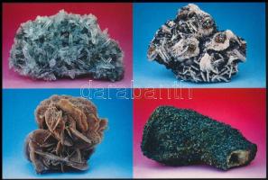 Dr. Szalay Tibor kőzetgyűjtő aláírása kőzeteket bemutató képeslapon