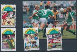 Football World Cup USA - 1993 set 4 values + block, Labdarúgó VB USA - 1993  sor négy értéke + blokk