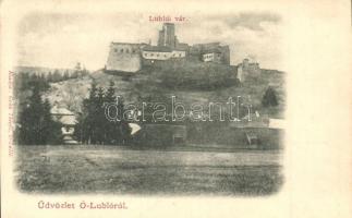 Ólubló, Stará Lubovna; Lublói vár. Grün Theofil kiadása / castle ruins