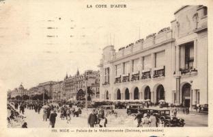 Nice, Nizza; Palais de la Méditerranée / palace, automobiles (EK)