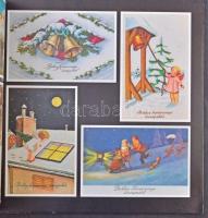 Karácsony Régi Képeslapokon. Terra - Kossuth Nyomda. 1986. - Nagy alakú album rengeteg színes képpel...