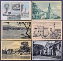 100 db főleg RÉGI magyar városképes lap / 100 mostly pre-1945 Hungarian town-view postcards